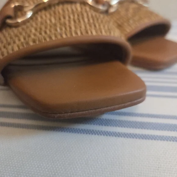 J.McLaughlin Luiza Vacheta Woven Sandals Tan - Picture 8 of 12